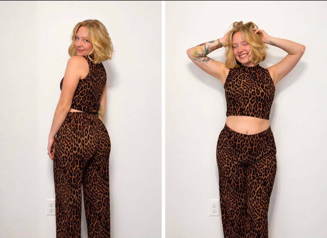 Leopard Crinkled Set
