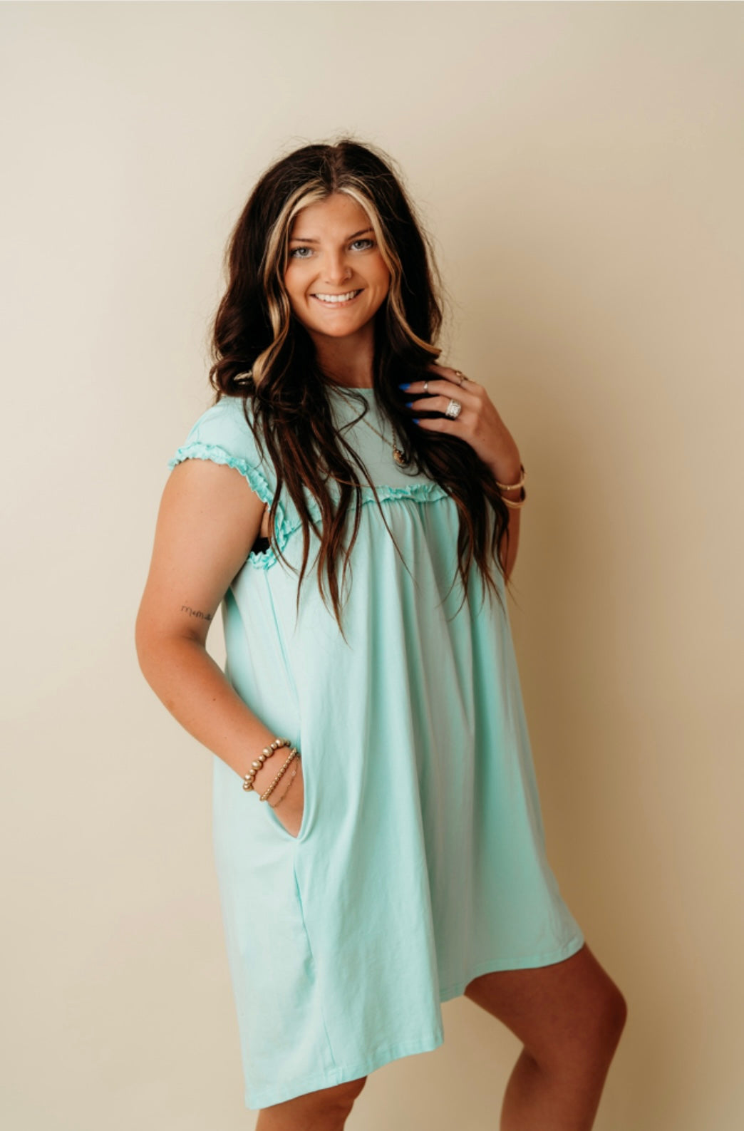 Mint Green Flowy Dress