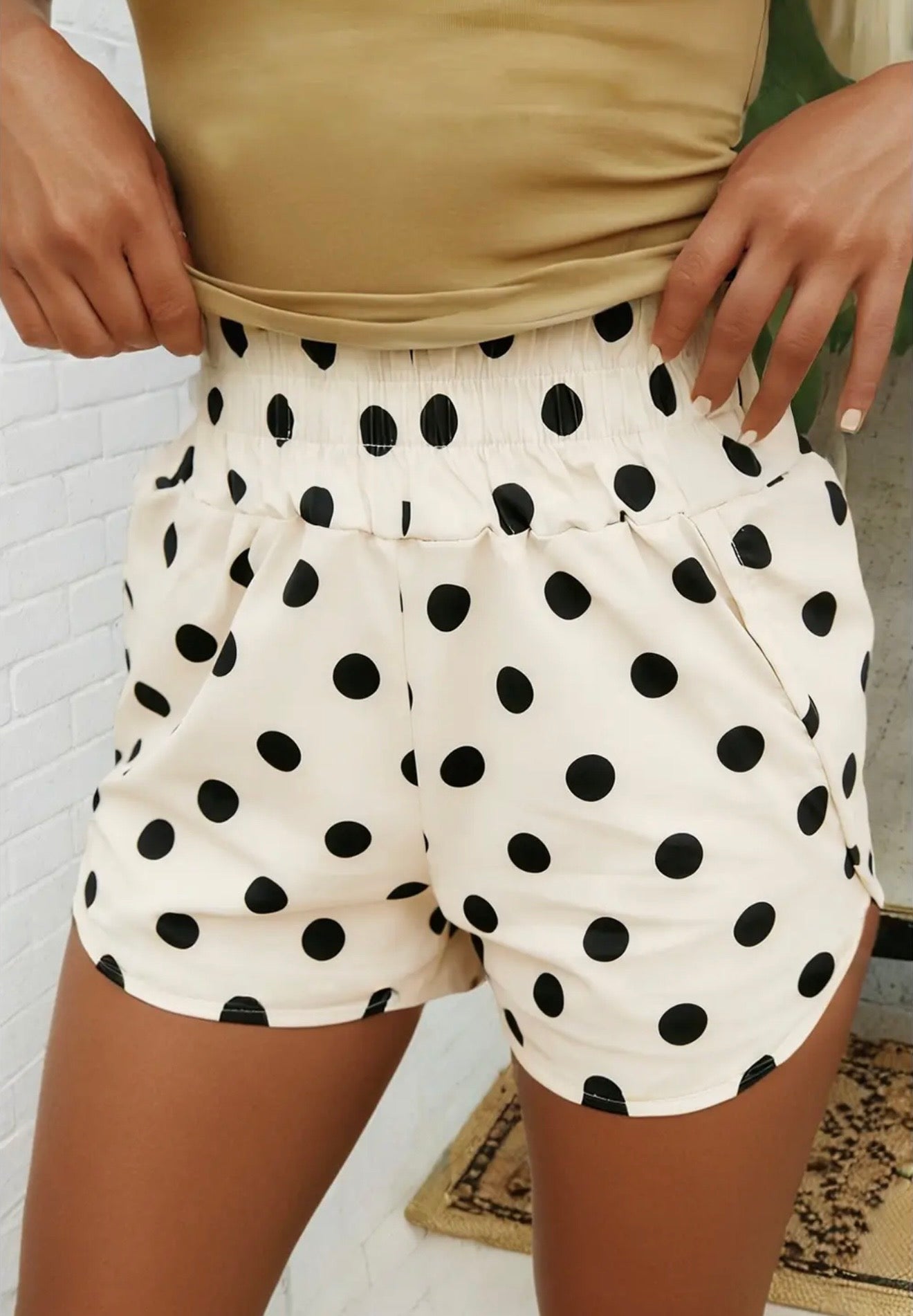 Polka Dot High Waist Shorts