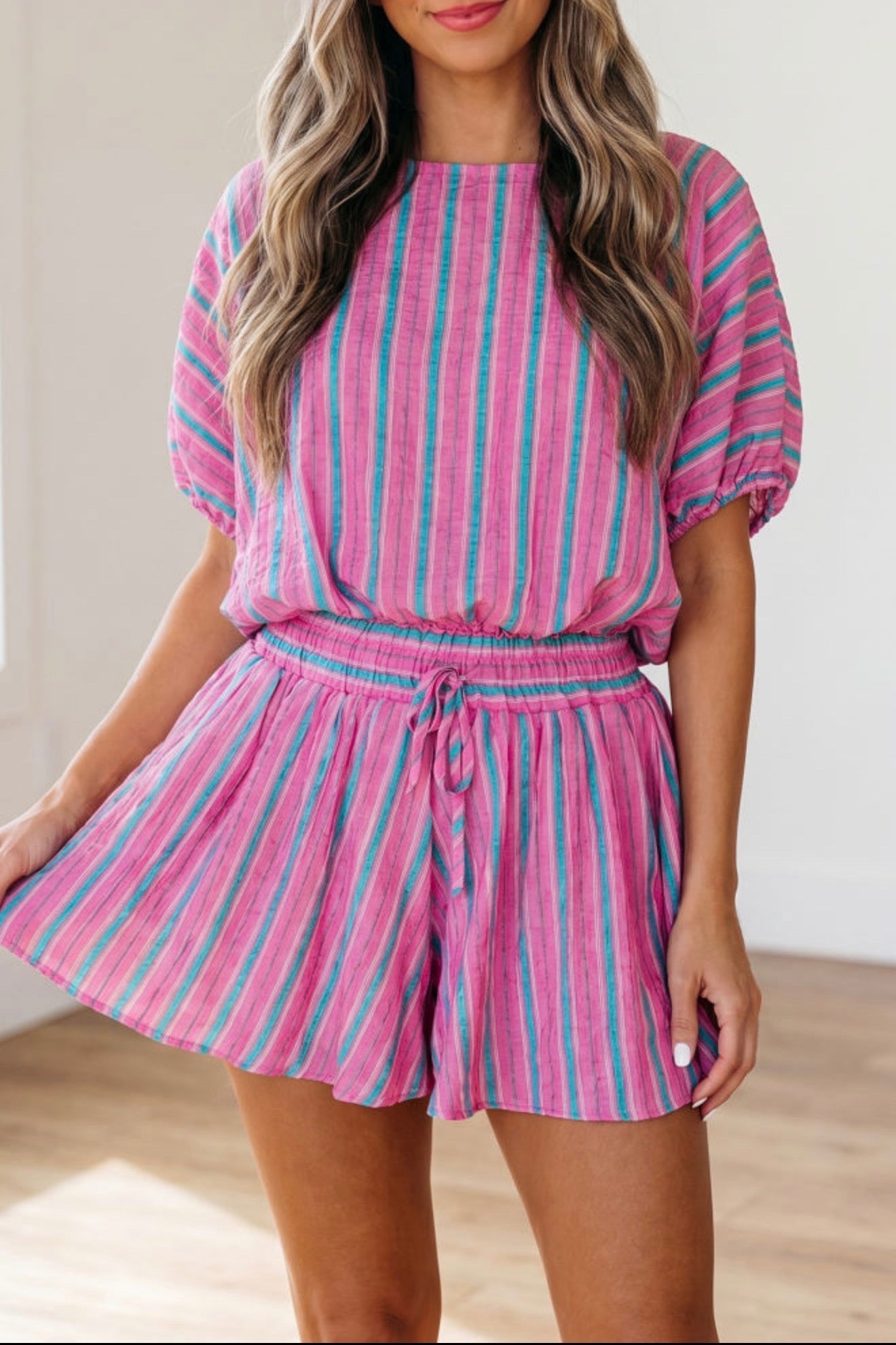 Cotton Candy Flowy Top/Short Set