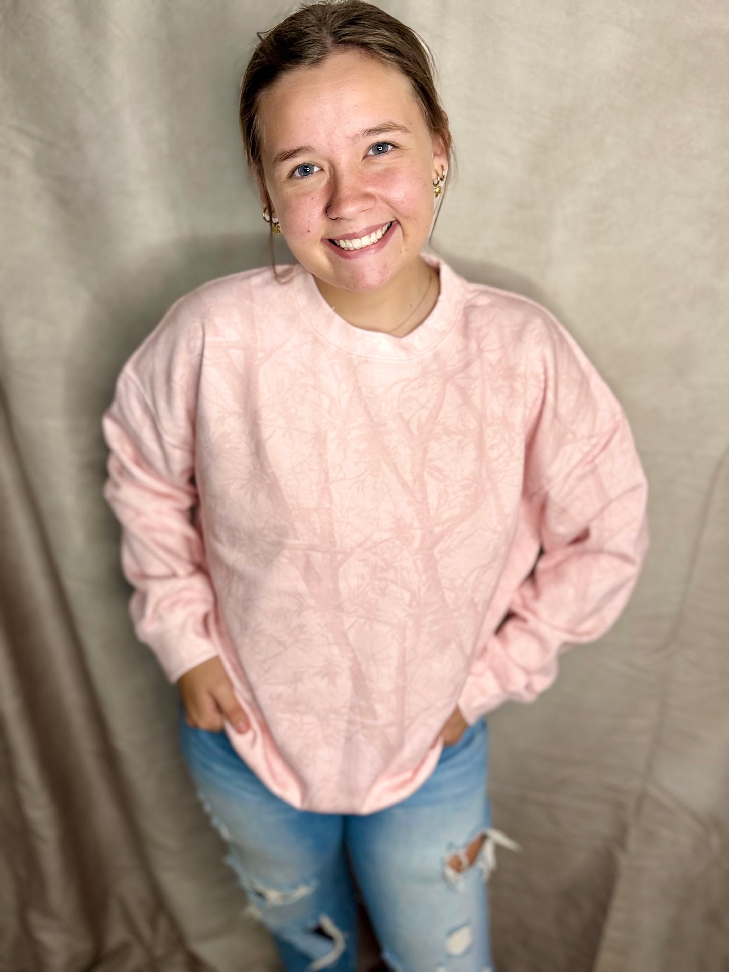 Pink Camo Sweatshirt