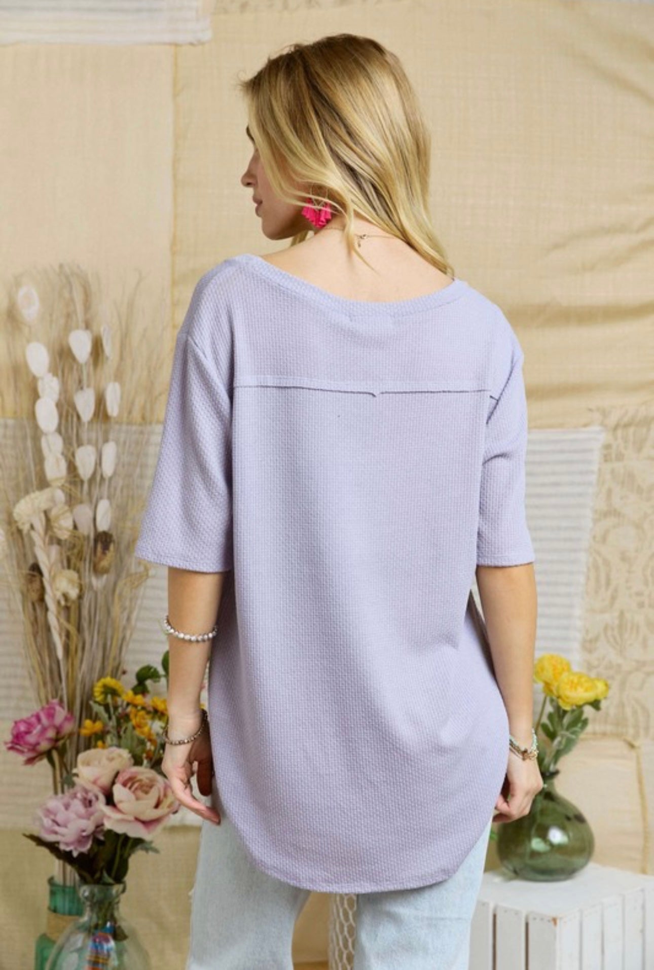 Lavender Tunic Top