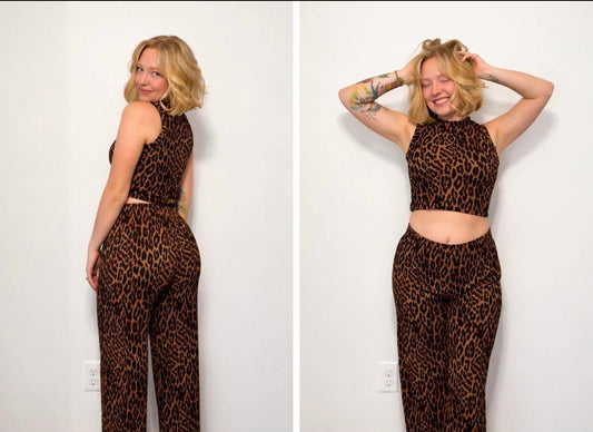 Leopard Crinkled Set
