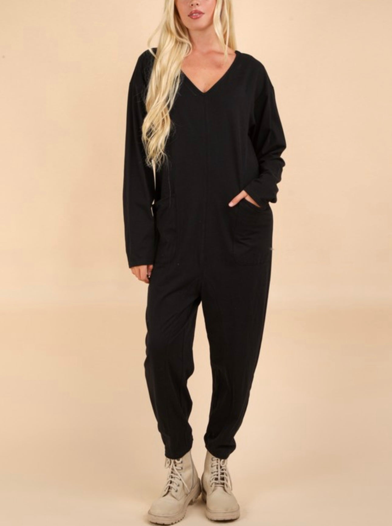 Black Baggy Jumpsuit