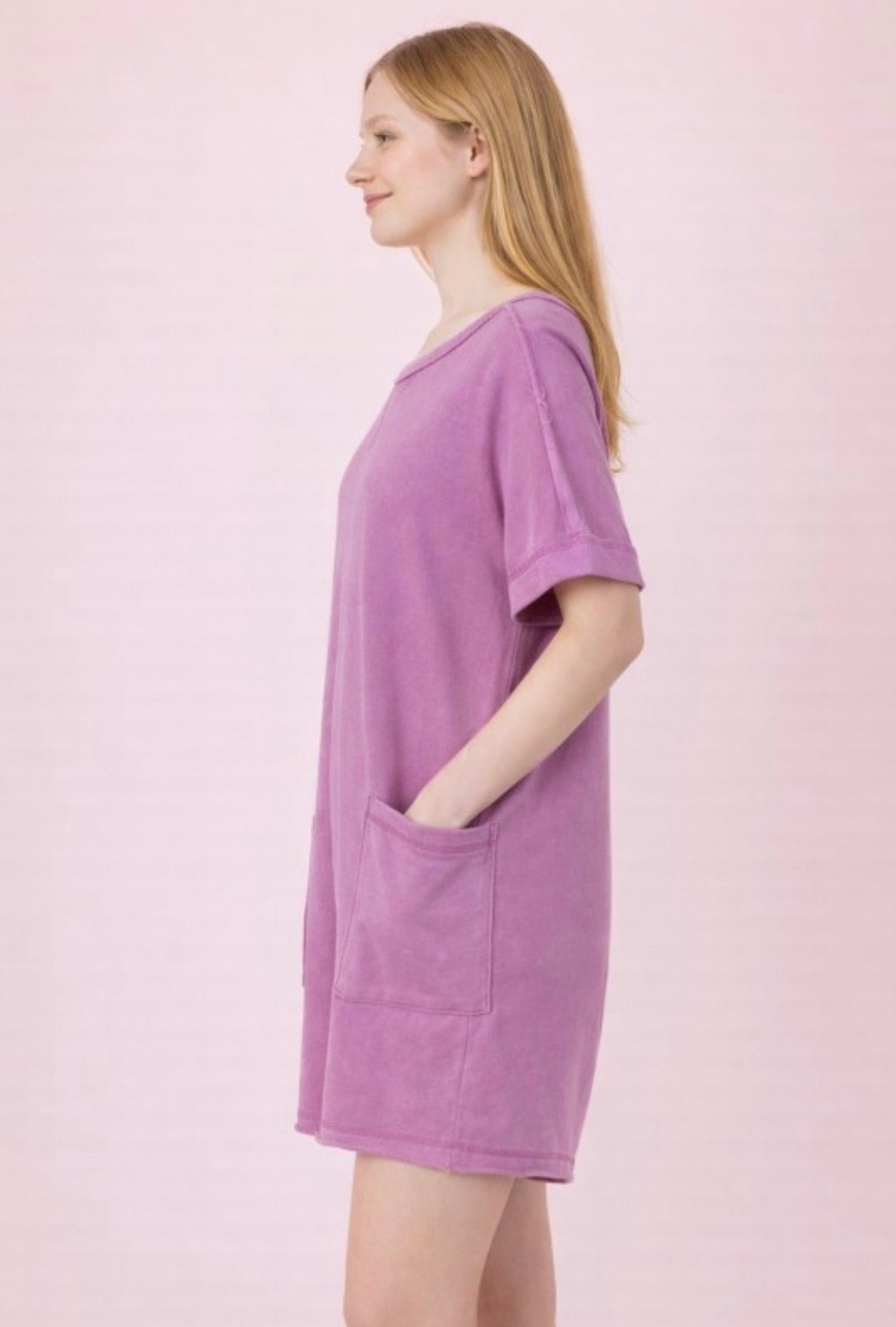 Orchid Mineral Washed Romper