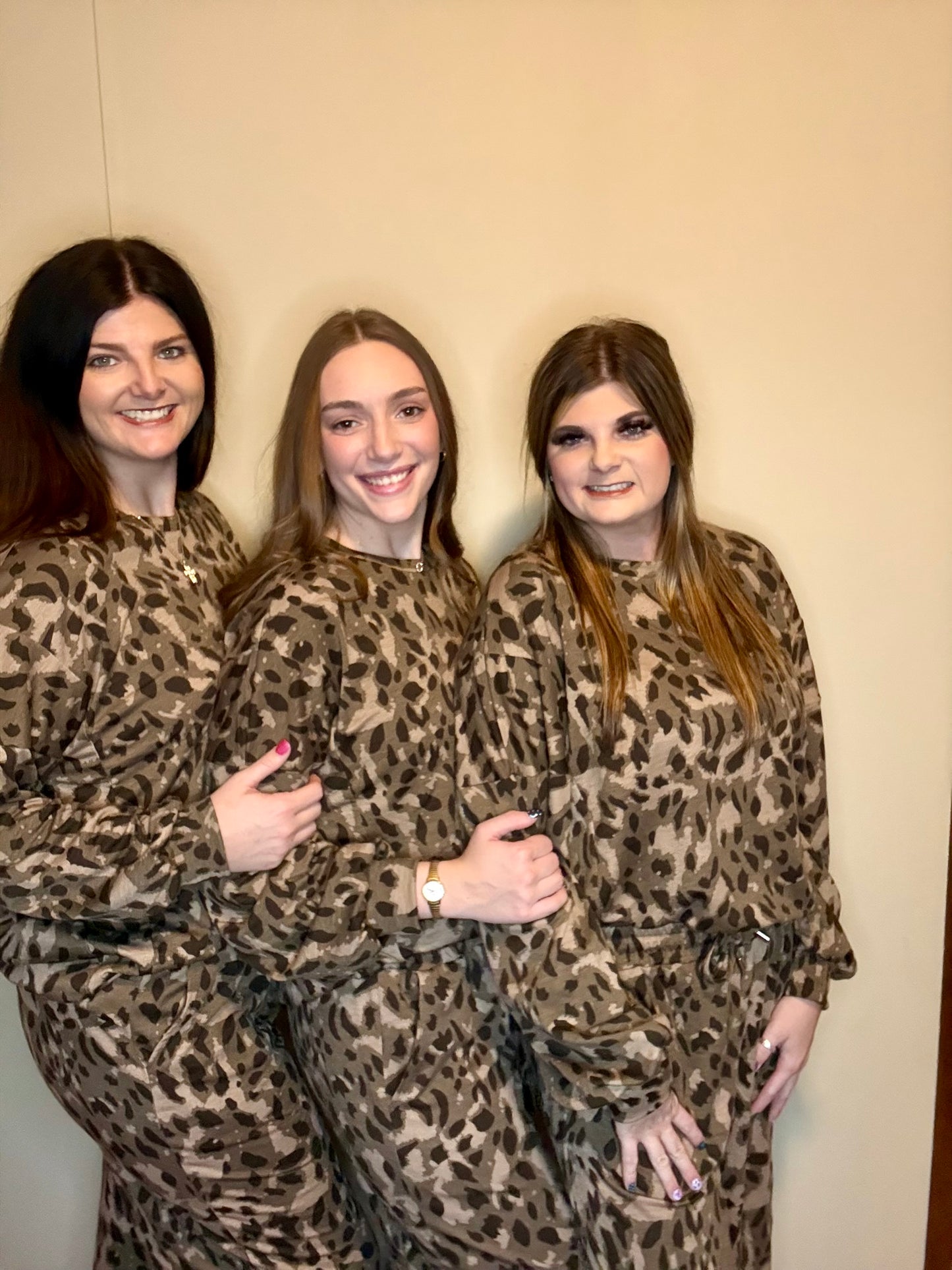 Leopard Pullover/Drawstring Pants Set