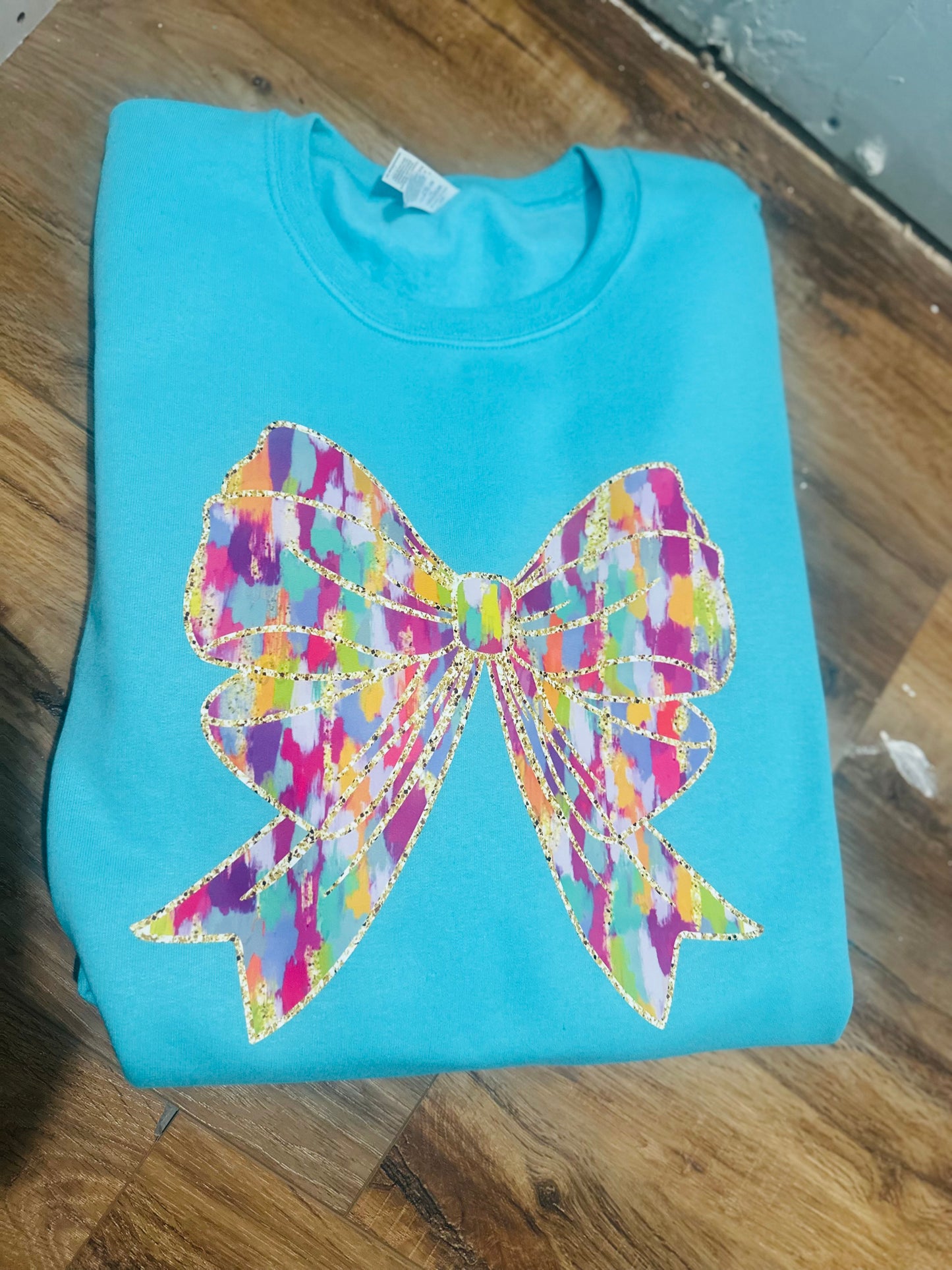 Multi colored Bow sweatshirt