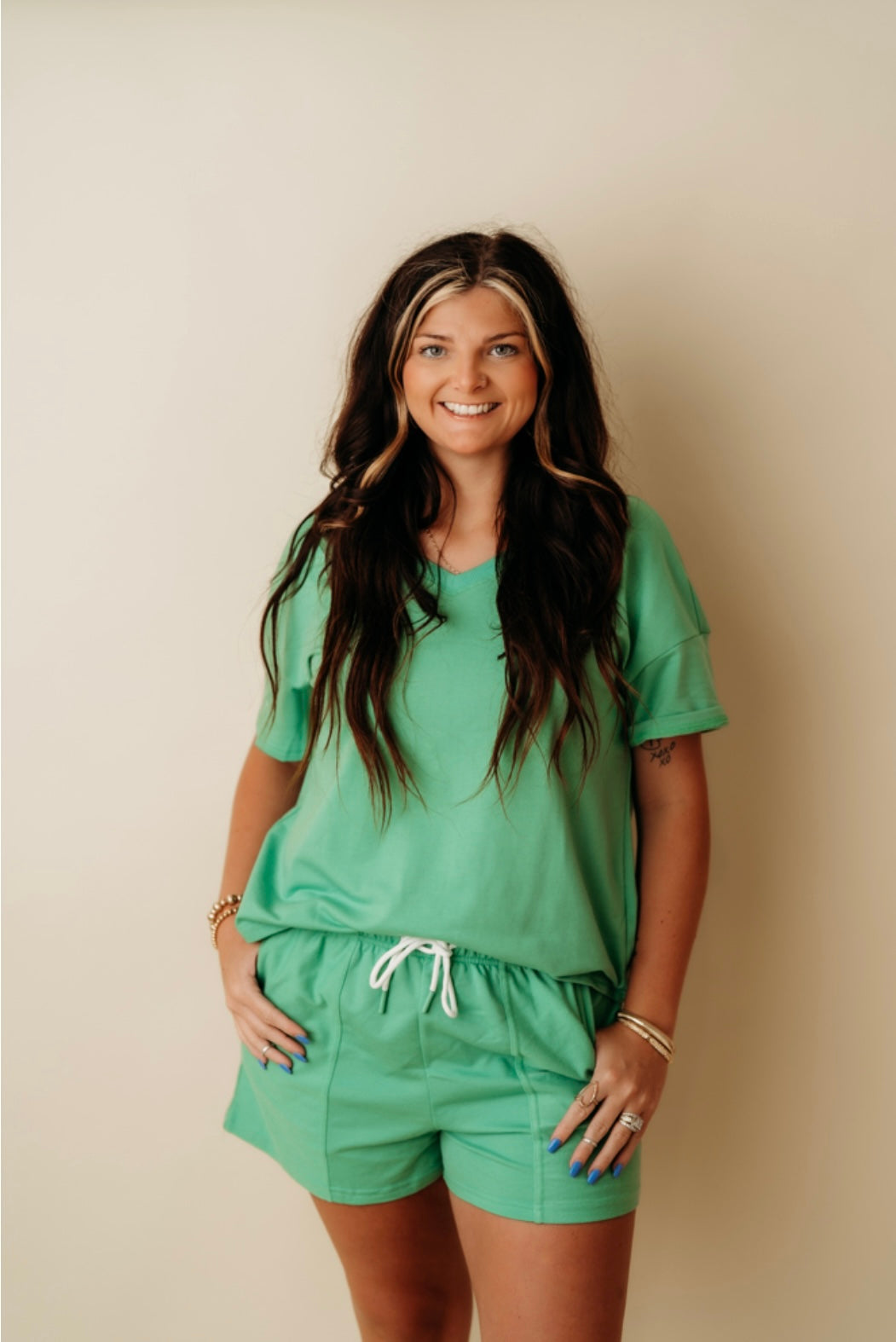 Mint Green Tee & Short set