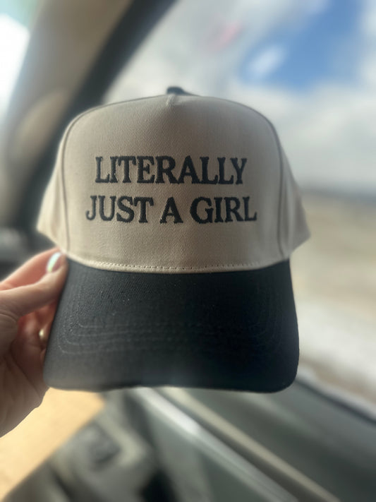 Just a girl trucker hat