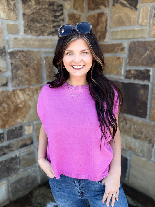 Mauve Sweater vest