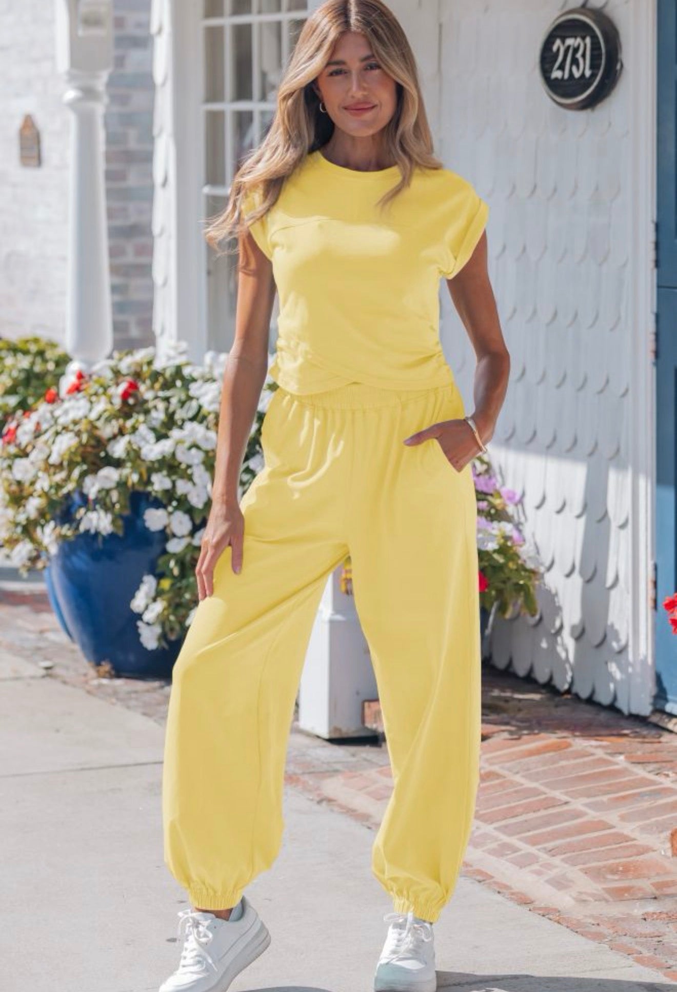 Yellow Top/Jogger set