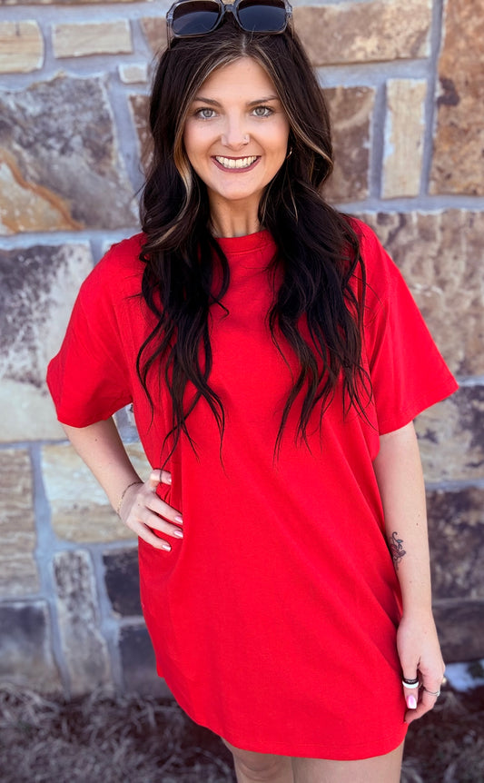 Red Tshirt dress