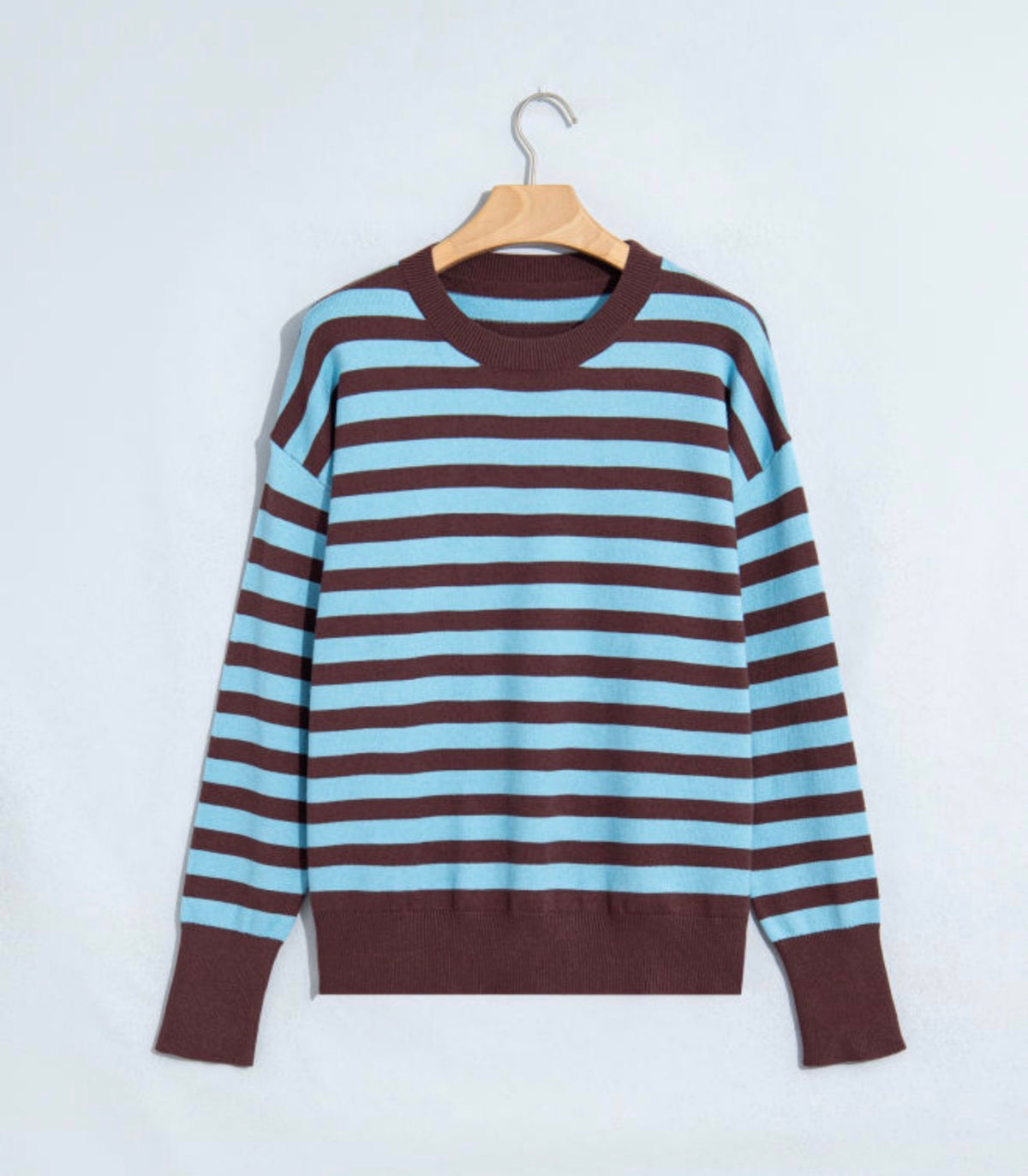 Brown/Blue Striped Sweater