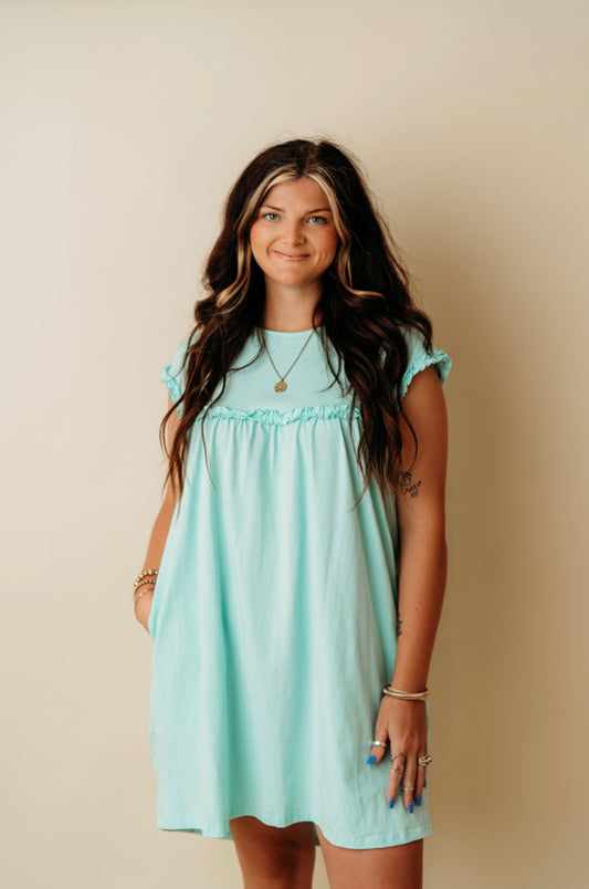 Mint Green Flowy Dress