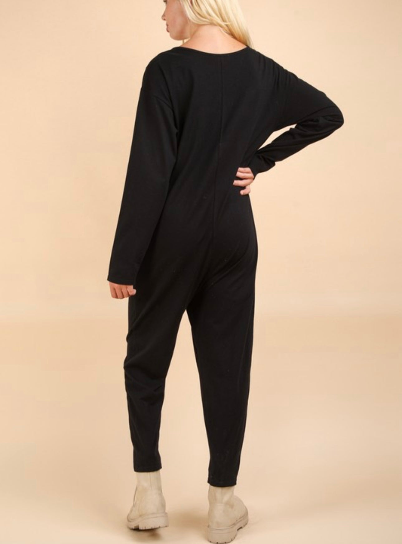 Black Baggy Jumpsuit